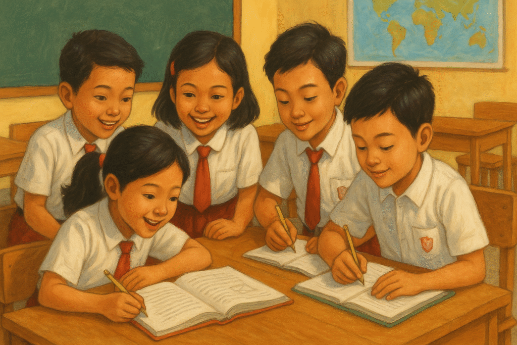 Ilustrasi Anak Sekolah Dasar